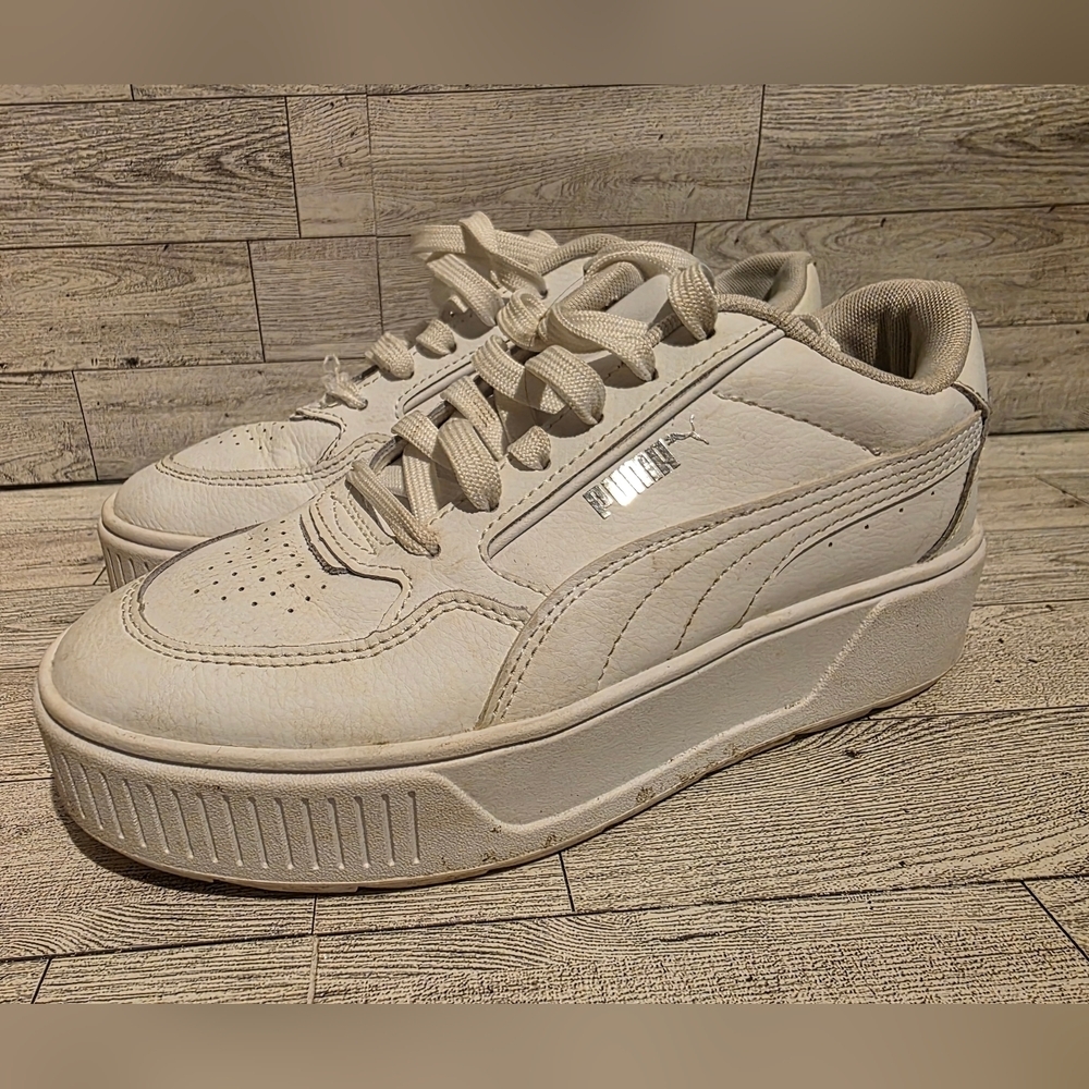 Puma Women’s Cream Platform Sneakers